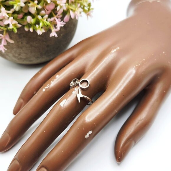 Alex and Ani Harry Potter Glasses & Lightning Bolt 925 Silver Wrap Ring - Picture 7 of 7